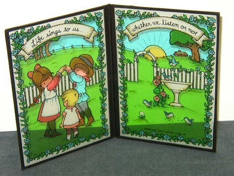 Joan Walsh Anglund - Folding Stainglass Decor