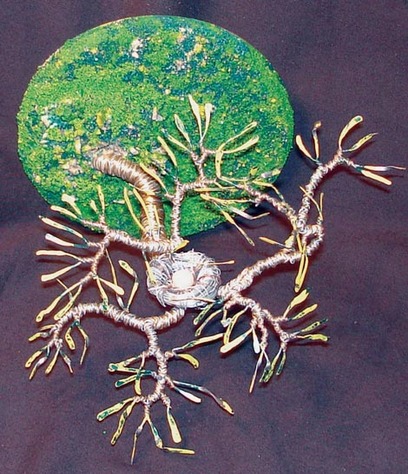 Bird Nest No. 5 - Wire Sculpture