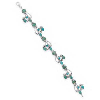 Genuine Turquoise and .925 Sterling Silver!