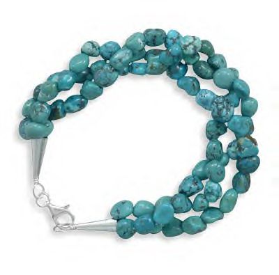 Beautiful Brand New Turquoise Nugget Bracelet