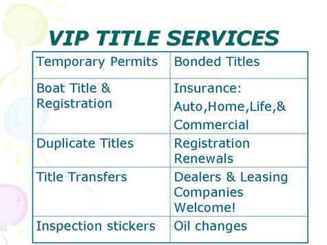 VIP Title Service