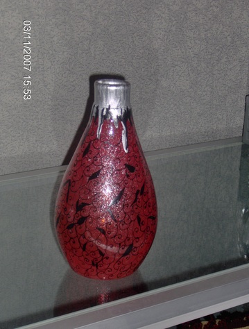 Red vase
