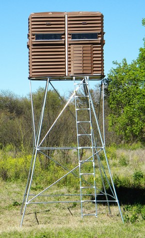 Hunt Sports Deer Blind 4X8 15' H Base