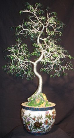 Oriental Bonsai, wire tree sculpture