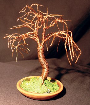 Mulberry Mini, wire tree sculpture