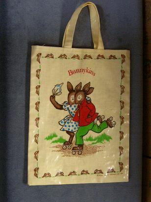 Item #1 - Bunnykin "Merrily We Roll Along" Tote Bag