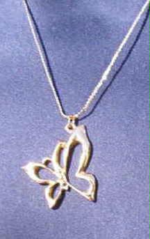 Cache butterfly Necklace