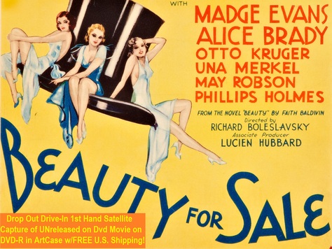 "Beauty for Sale" (1933)(DVD-R)