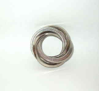 Vintage Silver Tone Swirl Pn