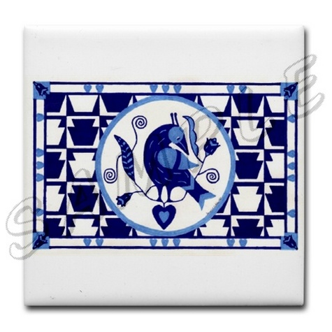amish tile coaster