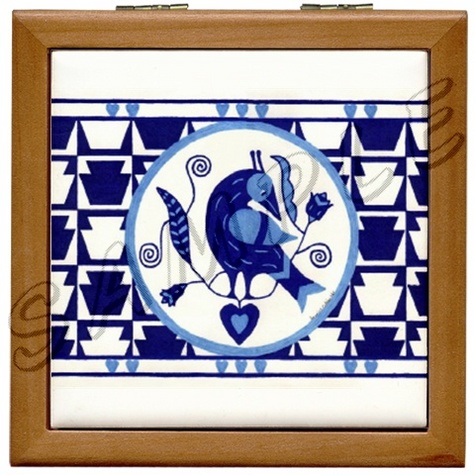amish tile box