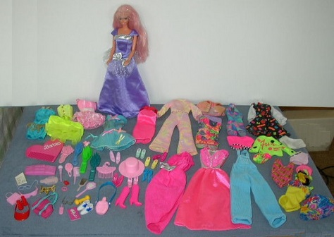 Barbie Doll with 57-Piece Clothing & Accessories