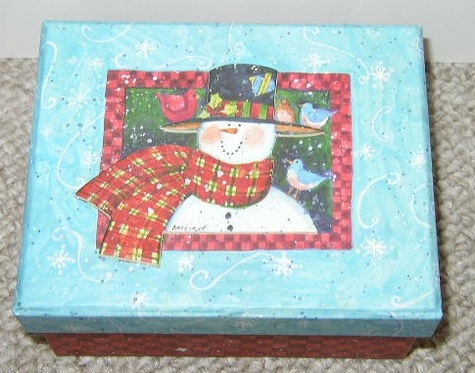 Susan Winget - Raised 3-D Snowman Box