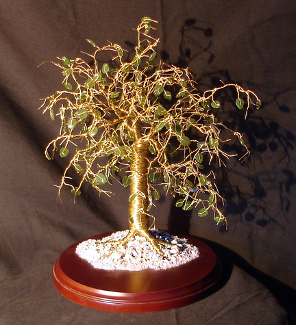 Jade on Rosewood Base