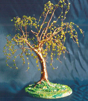Elm on Lawn - Wire Tree Sculpture