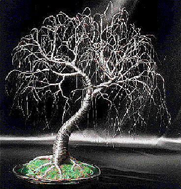 Exposed Roots - Wire Tree Sculpture