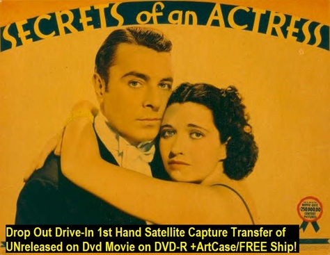 "Secrets of an Actress" (1938)(DVD-R)