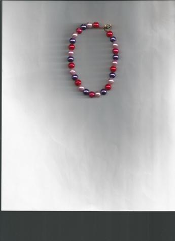 STUNNINGLY BEAUTIFUL PINK, RED, PURPLE FROSTED PEARL BRACELET. SO COMFORTABLE TO WEAR, LIGHTWEIGHT!