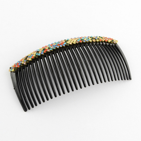 Rhinestones Multi-Colors Hair Combs. GLAM UP YOUR HAIR!