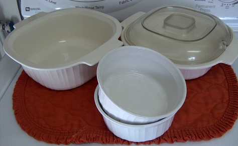 note: oval bowl not shown
