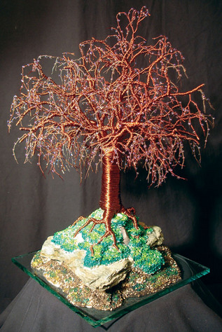 Mystical Island - Wire Tree Sculpture