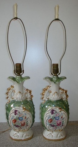 Pair - Antique Table Lamps