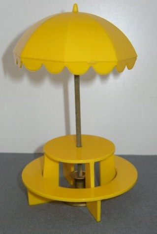 Yellow "Ideal" Picnic Table