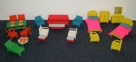 Vintage, Snap Happy Liddle Kiddle Furniture