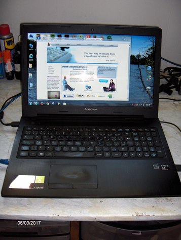Lenovo G505s laptop with Windows 7