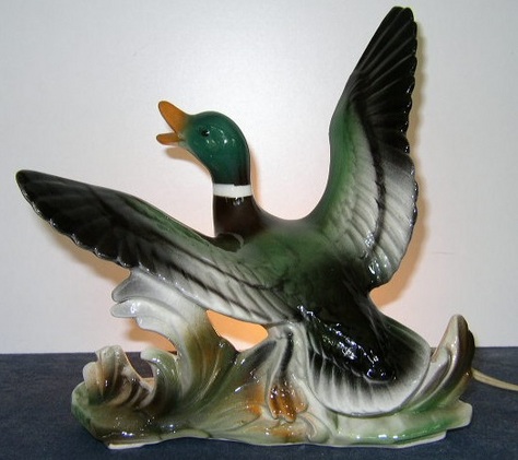 Item #1 - Duck - Lane Bell, Van Nuys, CA TV Lamp