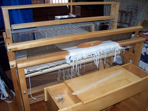 Large Floor Loom with bench