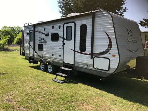 out side of trailer