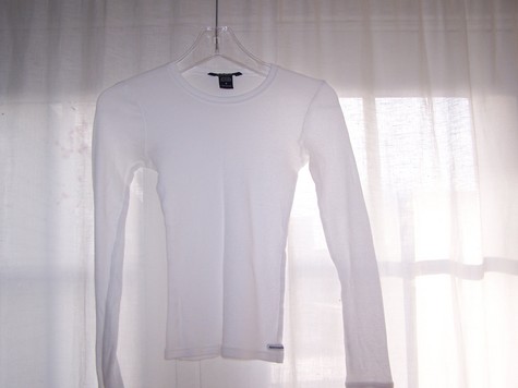 a&f white ribbed