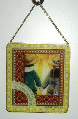 Mary Engelbreit Hanging Stainglass Decor