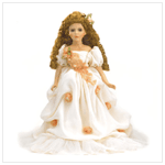 37862 Victorian Doll in Peach Colored Dress