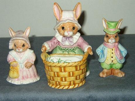 Geo Z. Lefton Bunny Figurines