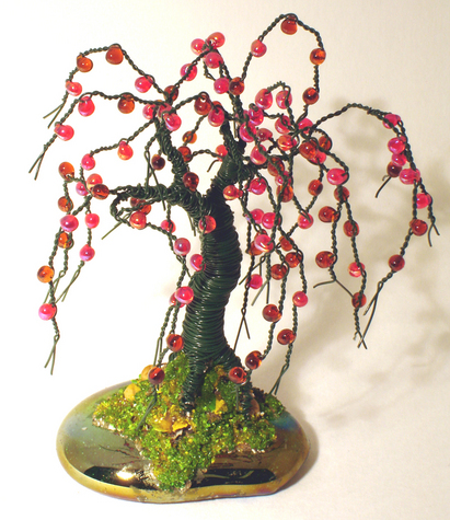 Small Apple - Wire Tree Sculpture