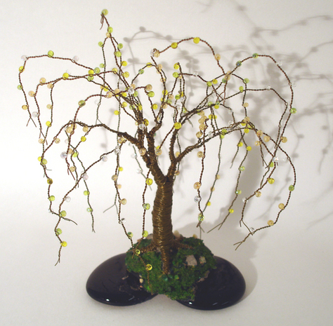 Beaded on Black Base