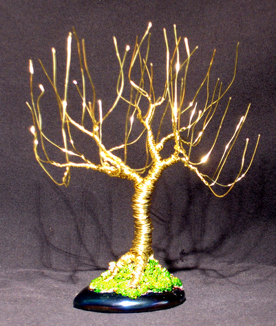 Upright Willow - Wire Tree Sculpture