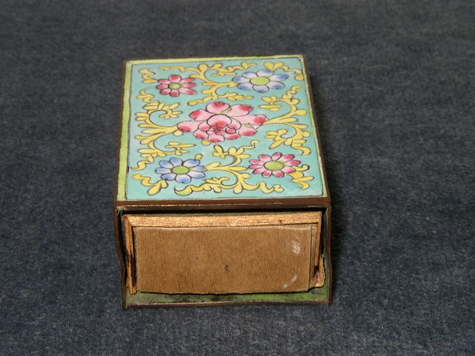Item #1 - Floral Design with Safety Matchbox