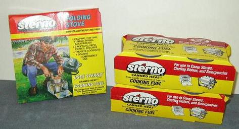 #1 Sterno Cook Stove w/4 Cans Sterno