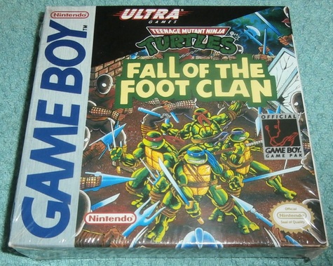 Teenage Mutant Ninja Turtles 'Fall of the Foot Clan' ViINTAGE/STILL NEW Nintendo Gameboy game