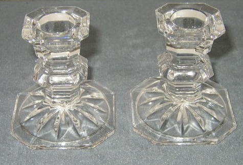 Mikasa Crystal, Tapered, Candlestick Holders