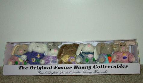 Set of 7 - Easter Bunny Collectables