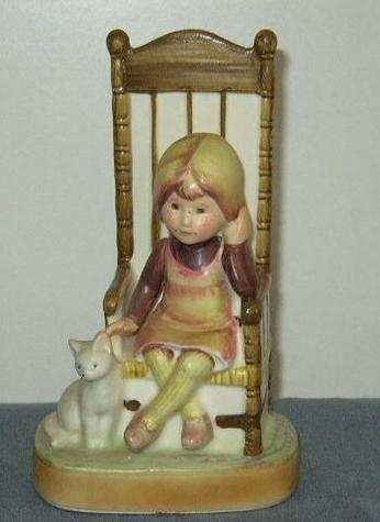 Item #1 - Little Girl in High Back Chair
