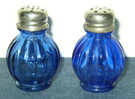 Cobalt Blue Salt & Pepper Shakers - Pot-Belly