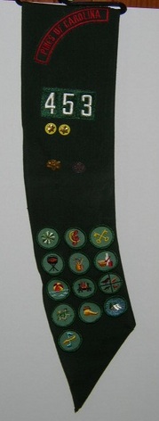 1960's Girl Scout Sash with Badges & Pins