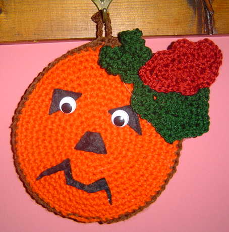 PUMPKIN FACE potholder
