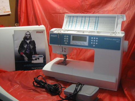 PFAFF AMBITION ESSENTIAL WITH COVER AND INSTRUCTION MANUAL