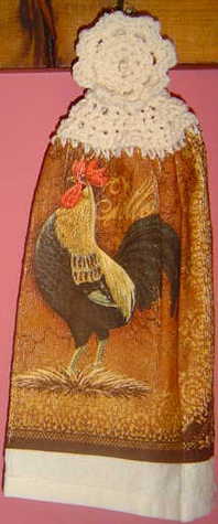 BUTTONLESS ROOSTER CHICKEN TOWEL